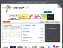 Tablet Screenshot of die-massagen.ch
